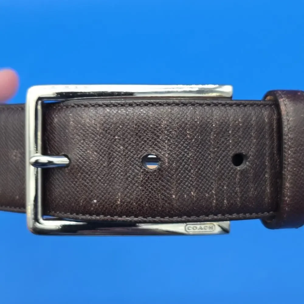 Coach 90246 Men’s Leather Belt 36